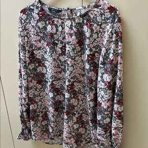 Floral Long Sleeve Women's Blouse XL
